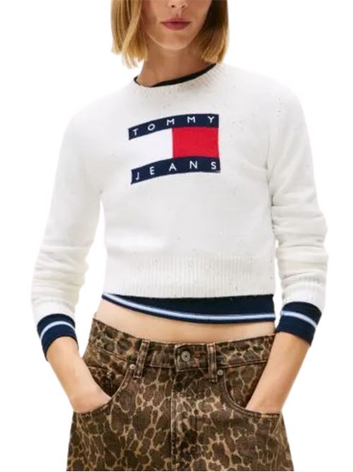 Maglione con bandiera in lurex Tommy Jeans | DW0DW21690YBH
